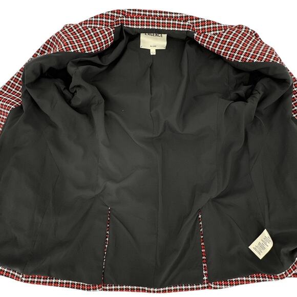 L'AGENCE Chamberlain Check Peaked Lapel Blazer in Burnt Sienna 8|M - Picture 6 of 11